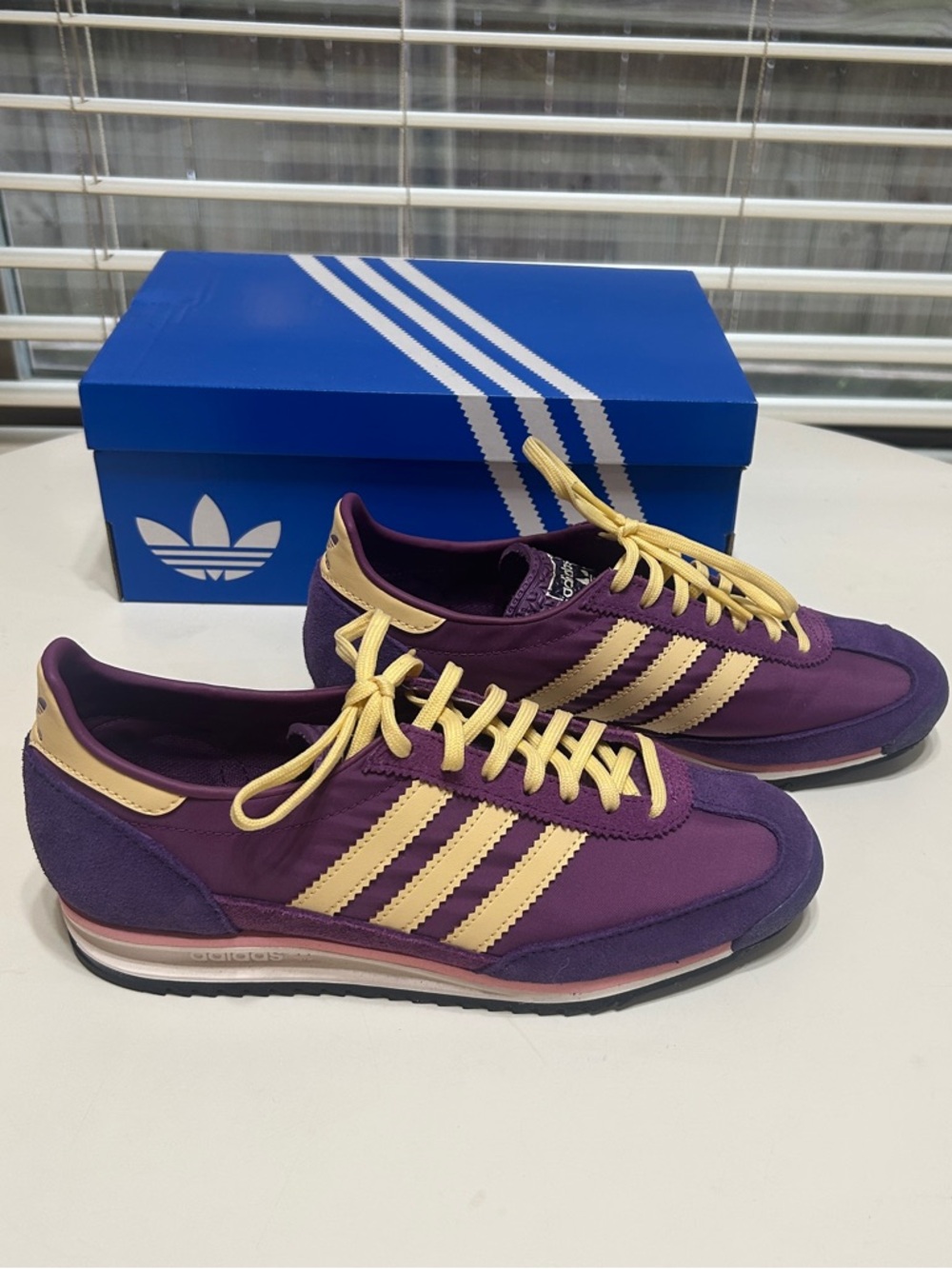 Adidas Originals SL 72 OG women's sneakers in "Rich Mauve" size 6.5W - Picture 4 of 7